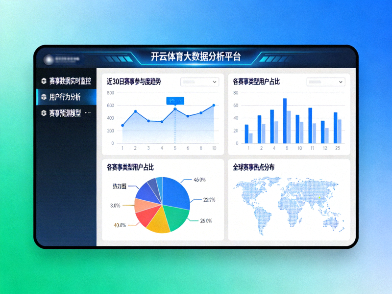 开云体育大数据平台可视化分析界面
